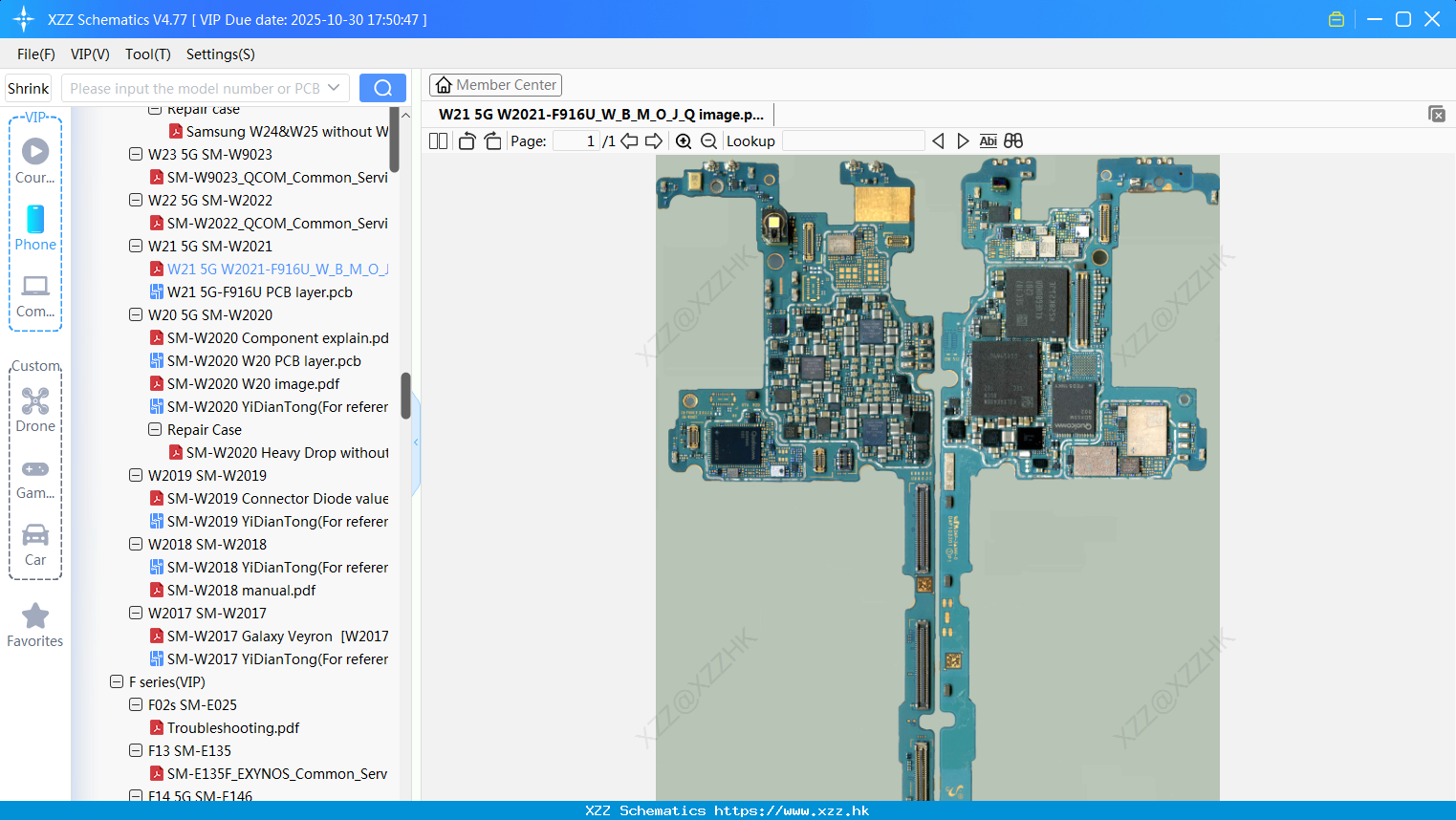 Samsung W21 5G W2021-F916U_W_B_M_O_J_Q Image